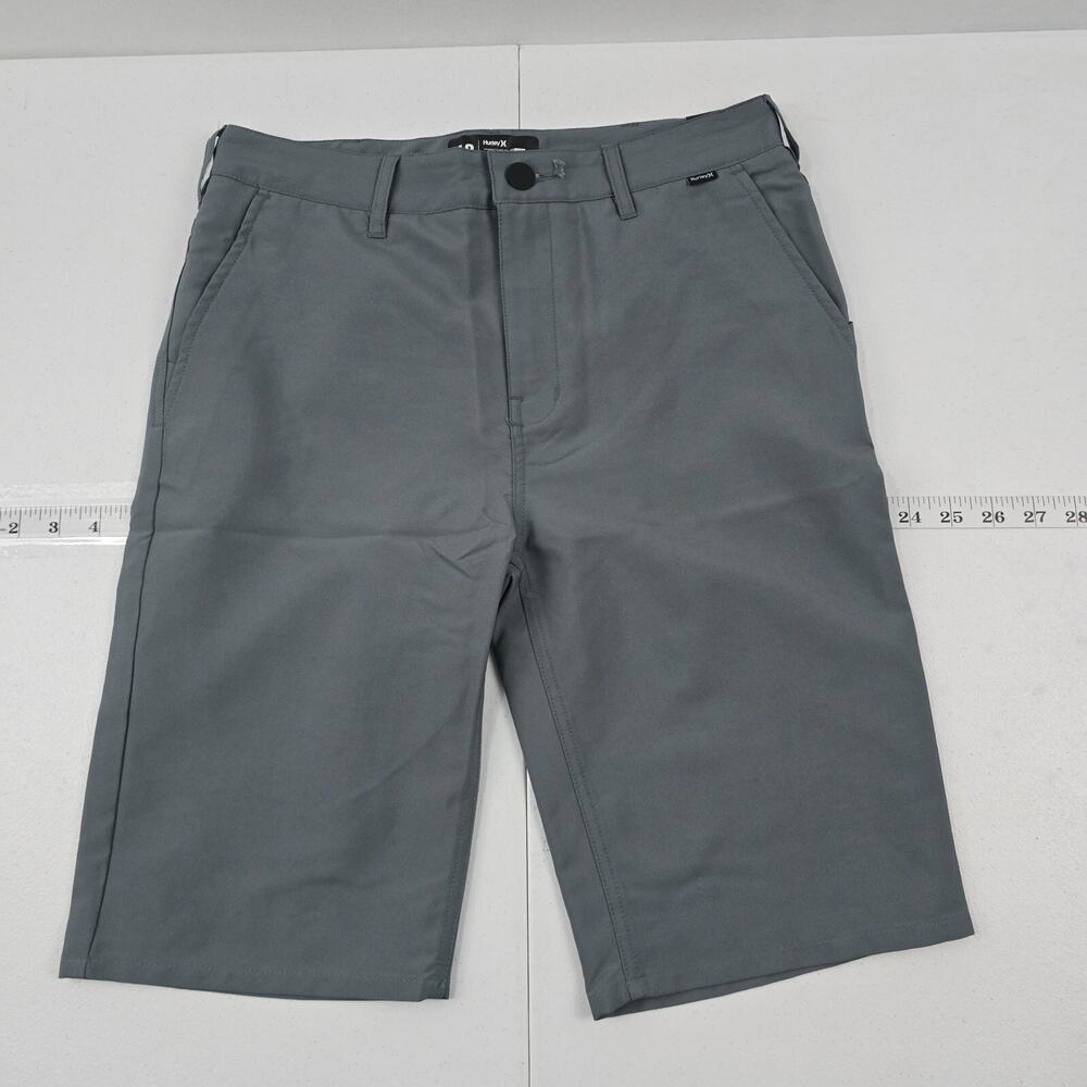 NWT‎ Hurley chino shorts boys size 18 nike dri-fit gray 5255